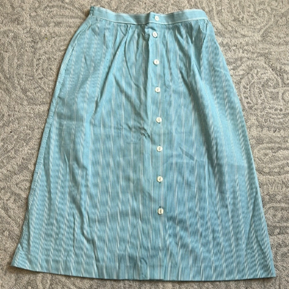 Vintage Stripped Mid Length Skirt Size 12